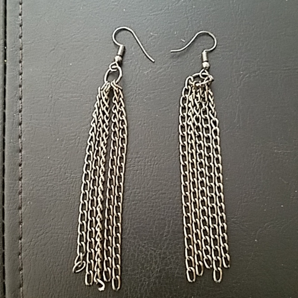 Chain earrings. Never worn.
